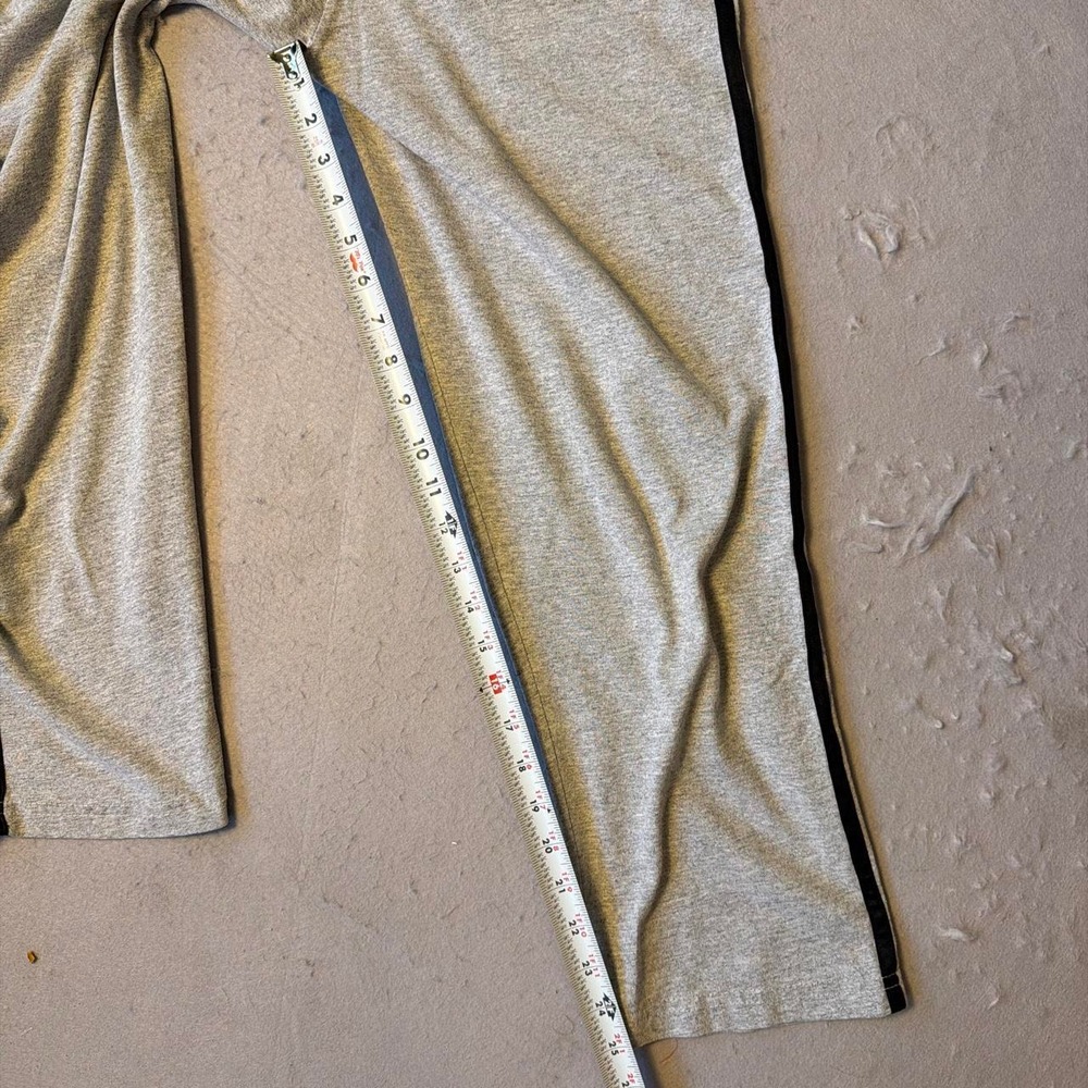 Vintage iQ Design California Grey Cotton Baggy Track Pants Side Stripe Small - Picture 5 of 5